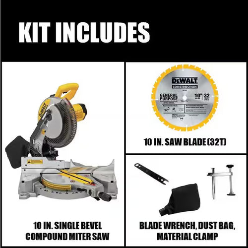 10 in. 15 Amp Single Bevel Compound Miter Saw P273