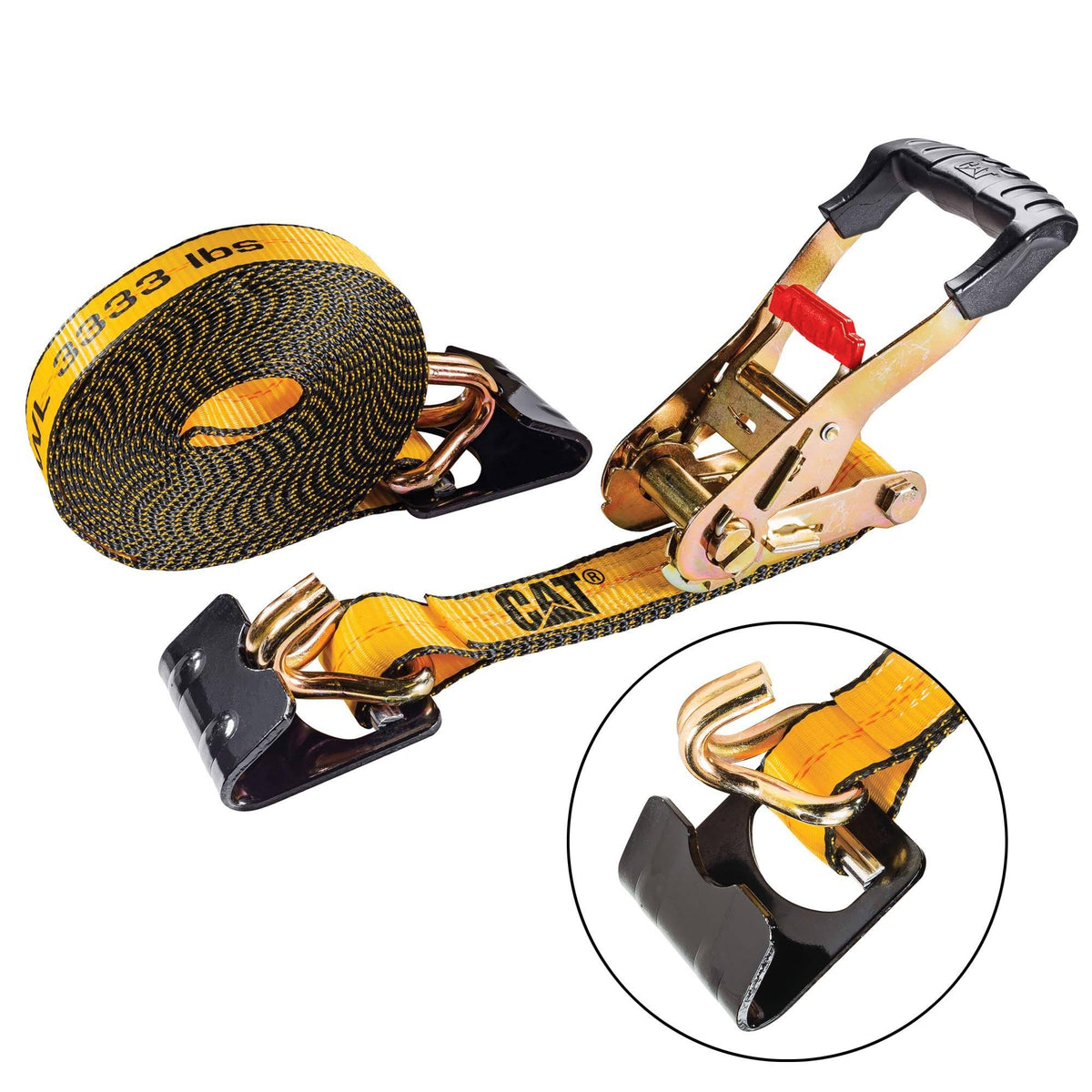27 ft x 2 in Ratcheting Tie Down Straps W485021