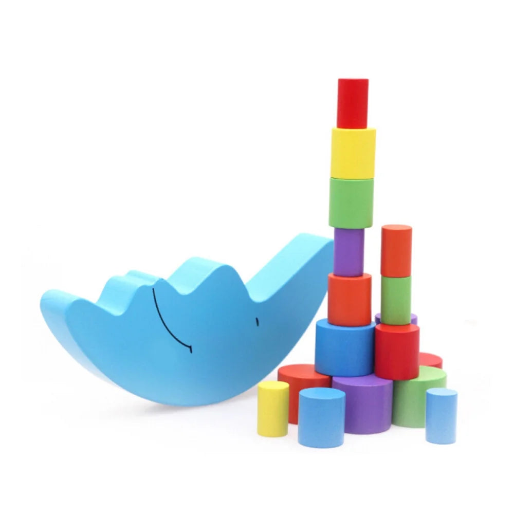 Wooden Baby Toys Balance Stacking Blocks Educational Toys Y7394