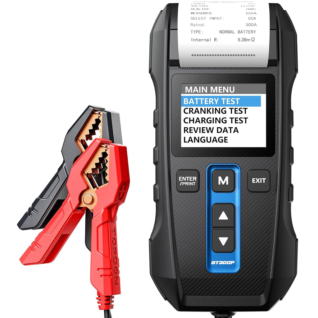 12V 24V 100-2000CCA Lead-Acid Battery Tester with Built-in Printer N2343