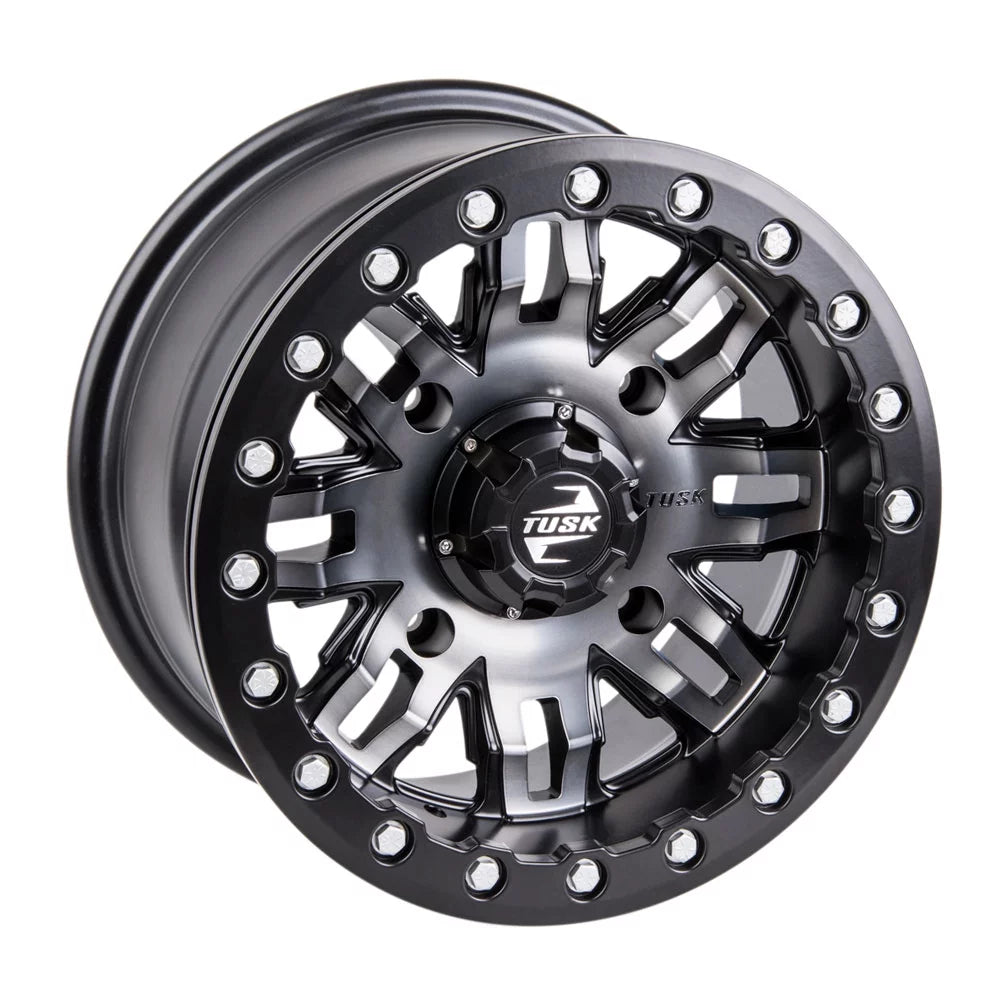 15x7 Gun Metal/Black Beadlock Wheel K467