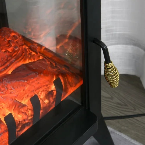 23" Electric Fireplace Heater, 750W/1500W, Black O77630