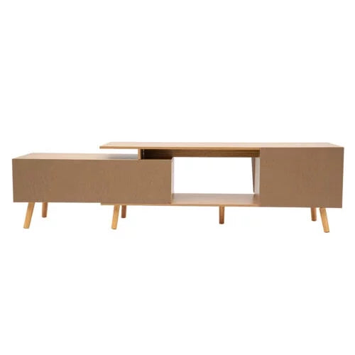 White Solid Wood TV Stand C1995
