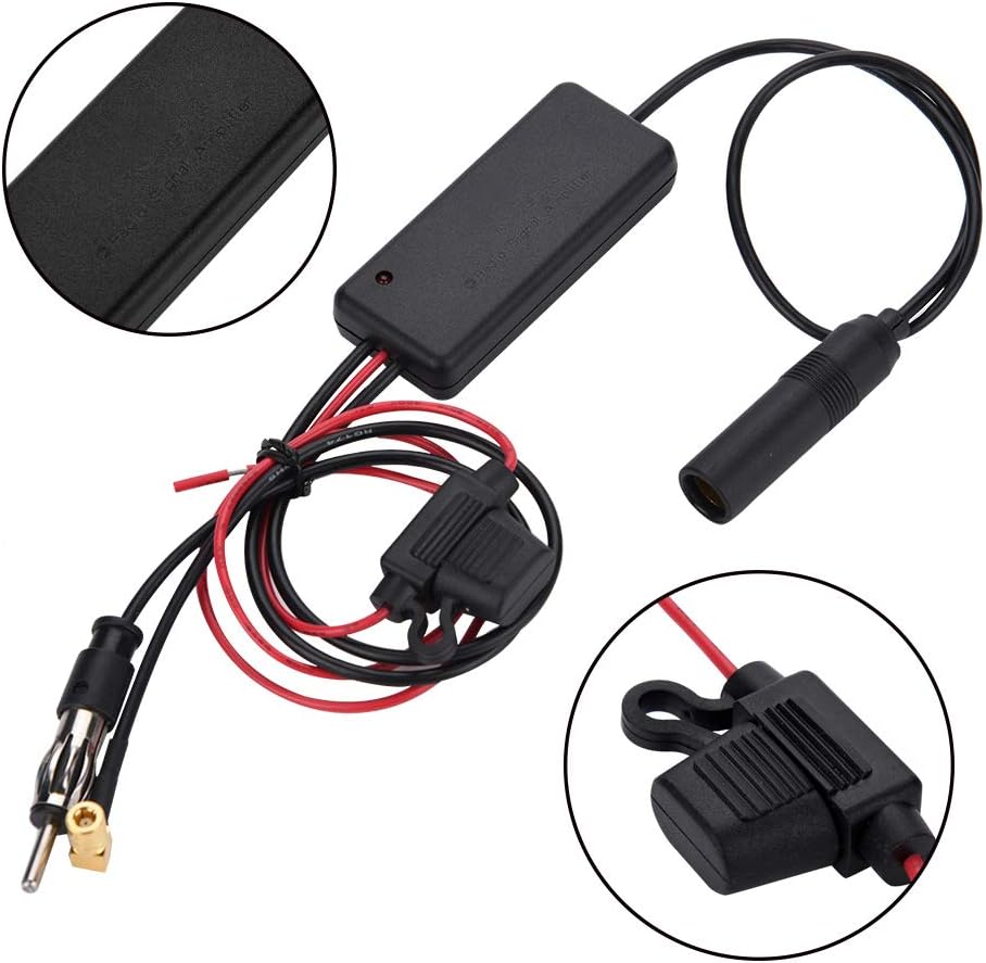 AM FM Radio TV Signal Amplifier Antenna Booster X919404