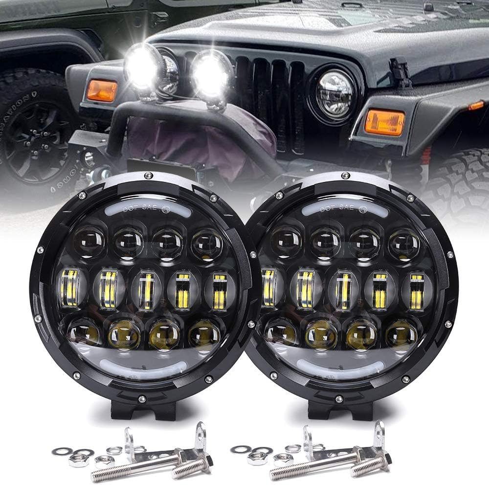 105W 7 Inch Round LED Driving Light Waterproof I185