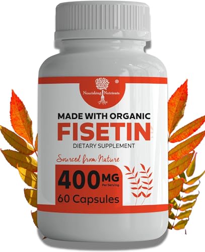 Organic Fisetin Supplement Capsules 400mg B98458