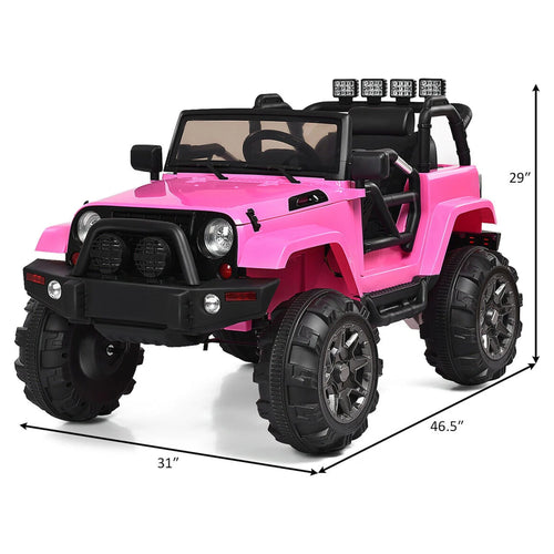 12V Kids Ride-on Car Truck with Remote Control Pink K21551
