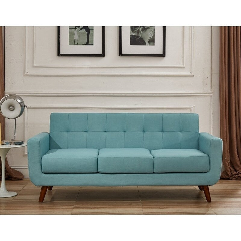 Linen Upholstered Tufted Sofa J451537
