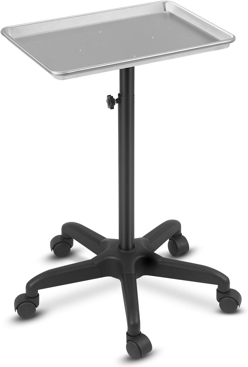 Silver Adjustable Height Rolling Utility Trolley A2454