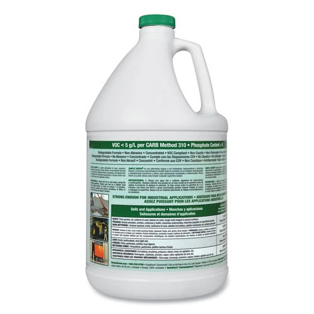 Industrial Cleaner And Degreaser, Concentrated, 1 Gal Bottle, Bundle of 2 W478