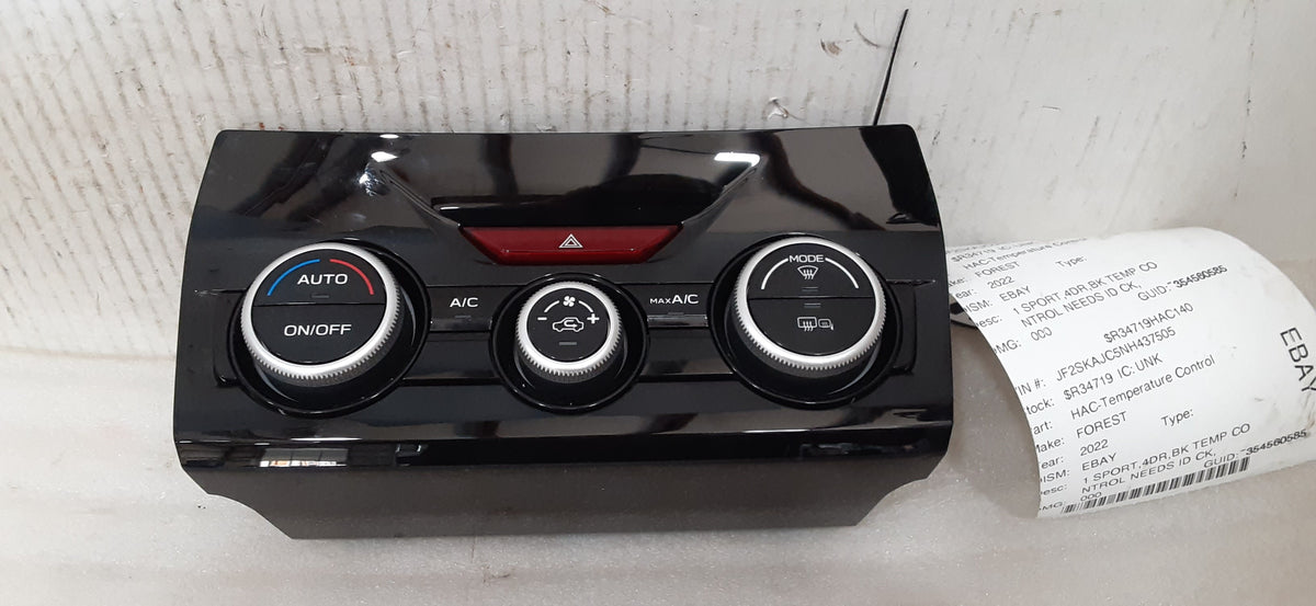 Pre-Owned 2022 Subaru Forester AC Heater Auto Temperature Control OEM T41014