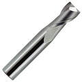 1/2x22 Diameter Single End Square End X-Long Length 2 Flute Uncoated Carbide End Mill J1395