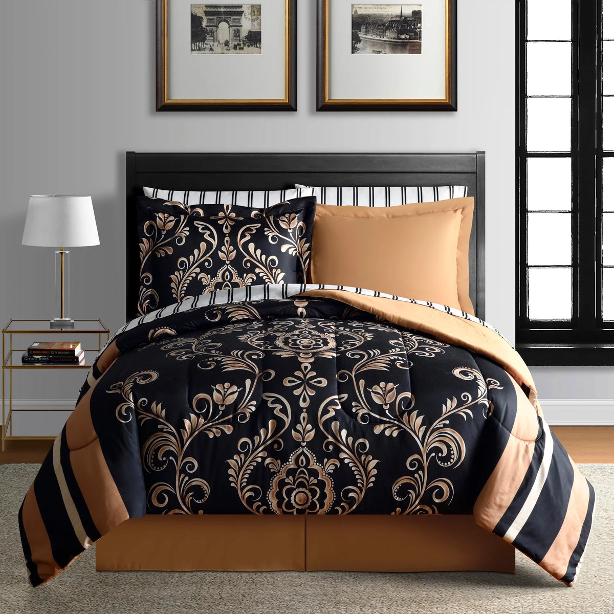 Reversible 6-Piece Comforter Set King T49049