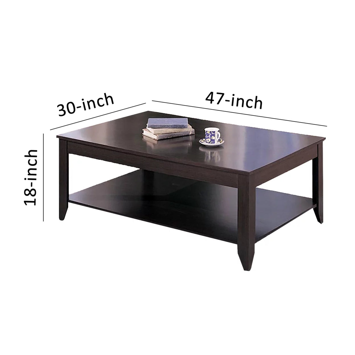 3-piece Occasional Table Set with Lower Shelf D532