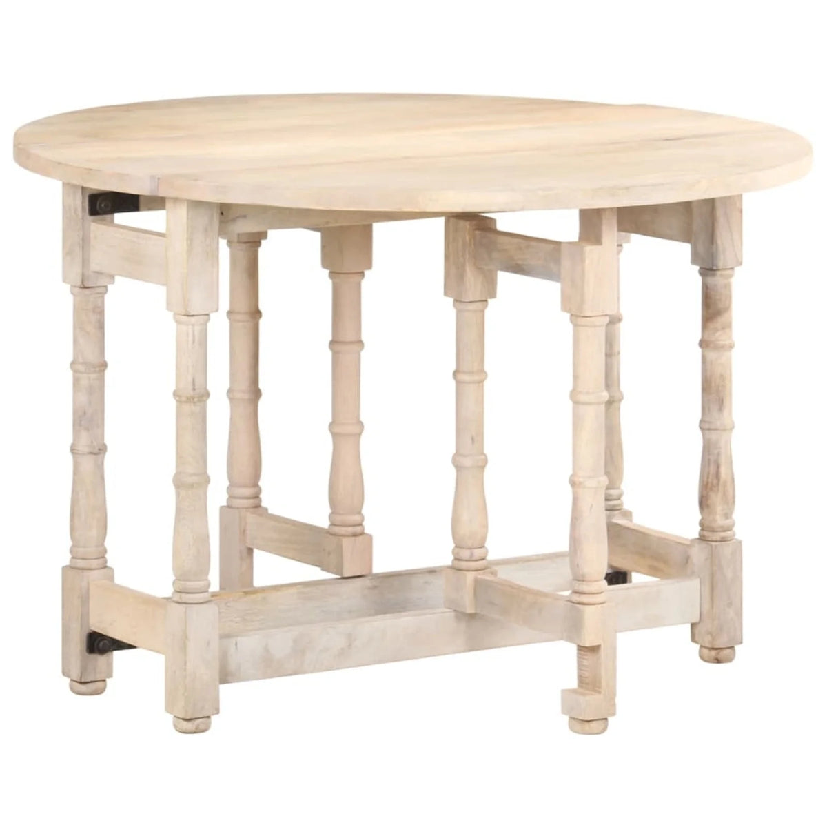 Round Solid Mango Wood Dining Table T16950