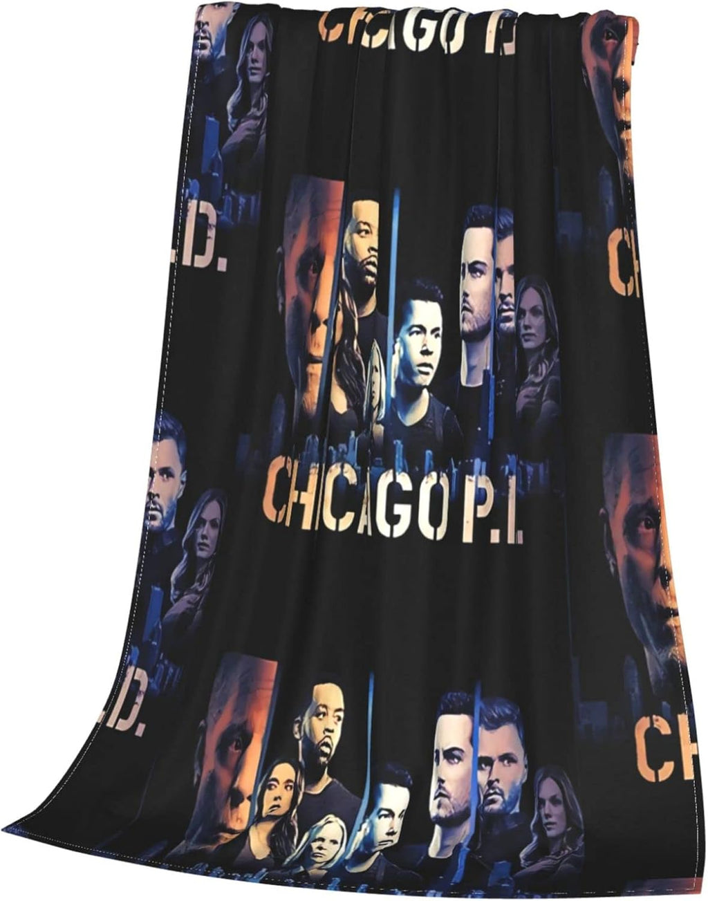 Black Fleece Throw Blanket N4176