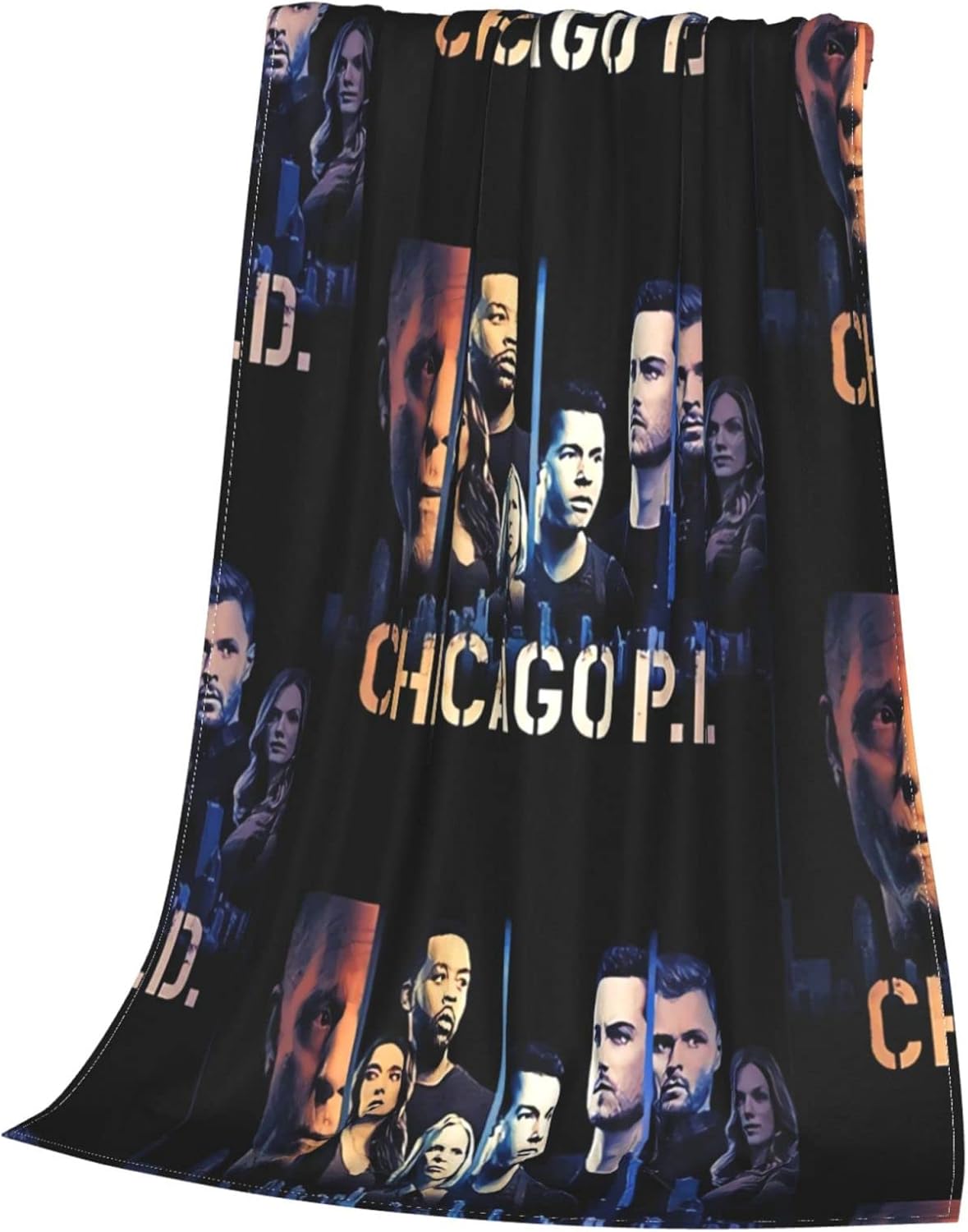 Black Fleece Throw Blanket N4176