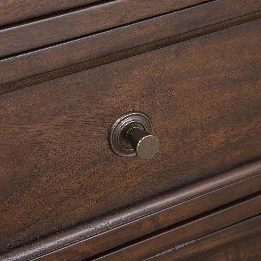 Tobacco Brown Wood 8-drawer Dresser P5226