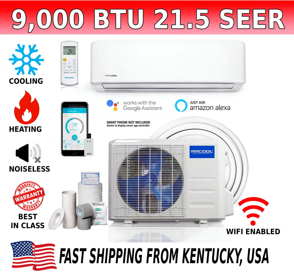 9,000 BTU Ductless Wall Mount Heat Pump System N389760