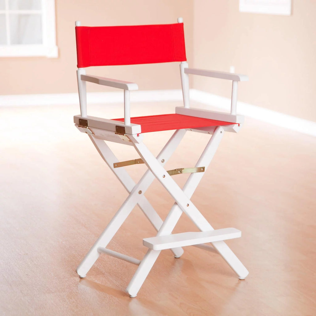 24 Inch Director's Chair Black Frame-Green Canvas V489