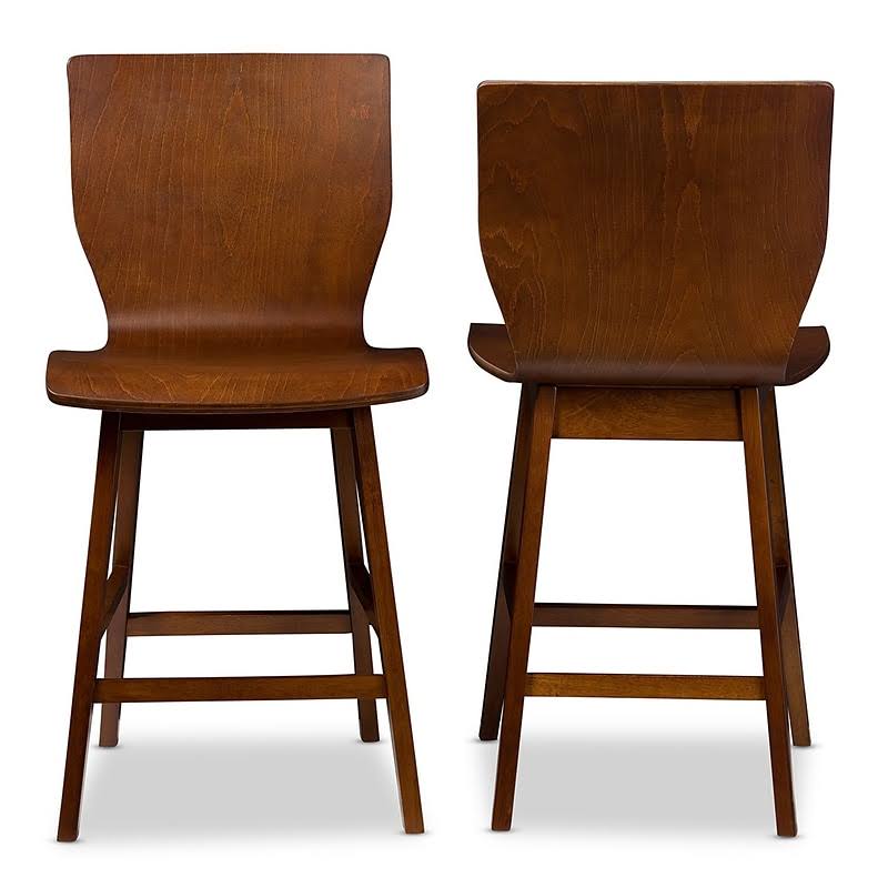 Dark Walnut Counter Stool, 2 count W106