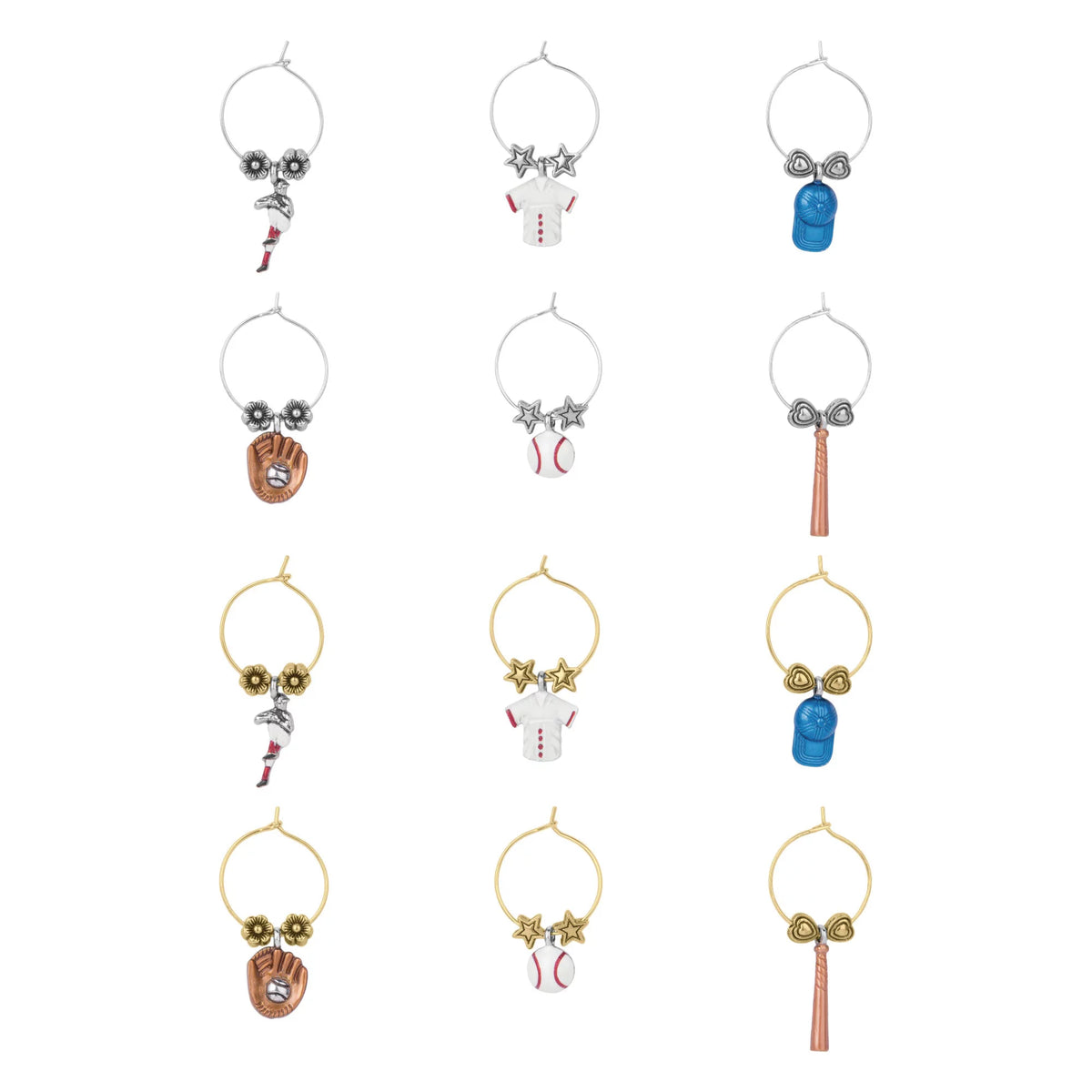 12-Piece Wine Glass Charms S78797