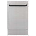 18 in. Stainless Steel Dishwasher with Matte Black Handle W897239