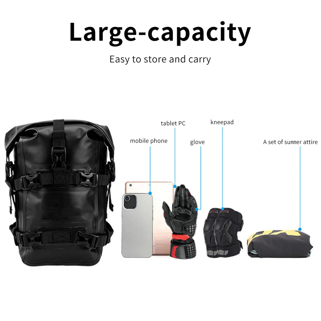 Motorcycle Bag, Waterproof 8L Frame Motorbike Side E71266