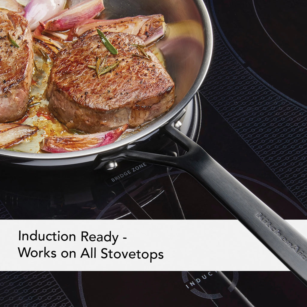 2 Piece Stainless Steel Induction Frying Pan Set C406