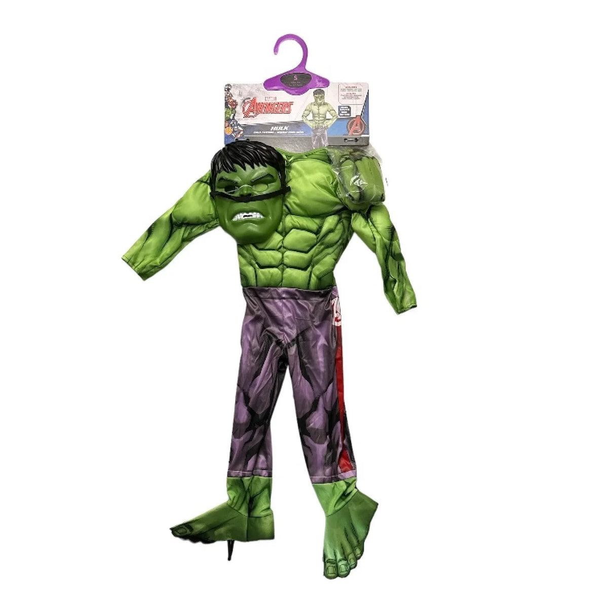 Hulk Costume Set with Mask Gloves & Shoe Covers N50965