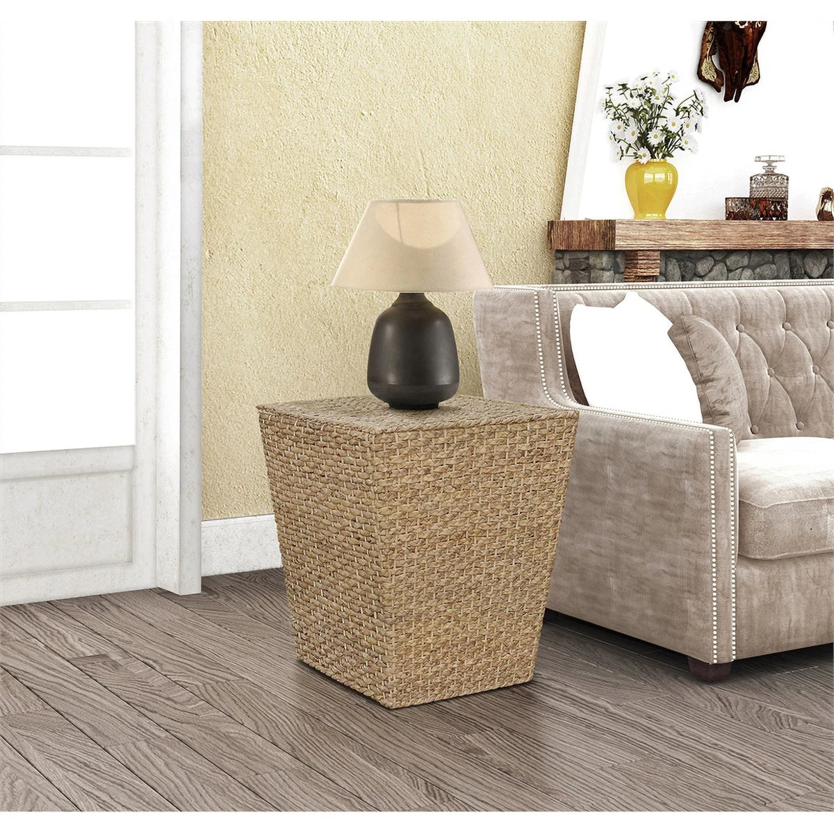 Natural Tapered Wood Side Table T95344