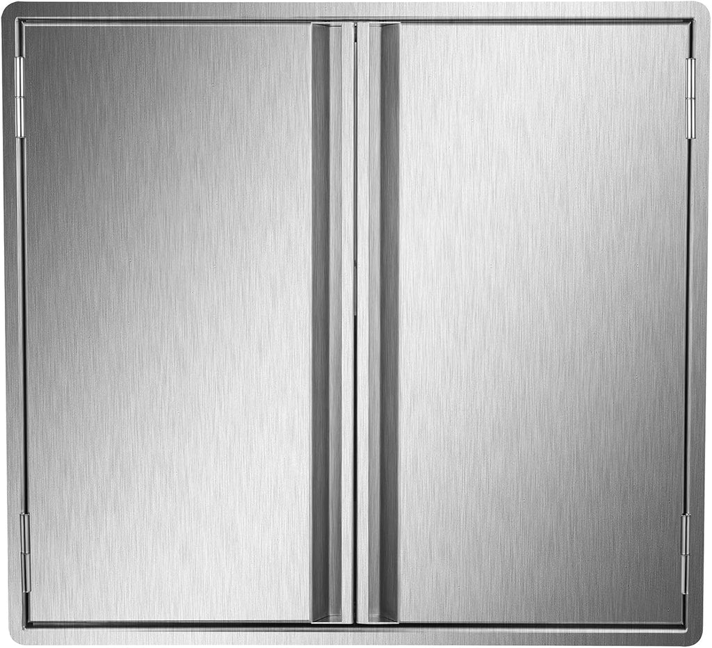 Outdoor Kitchen BBQ Access Door Stainless Steel Double Wall Vertical Door X756186