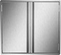 Outdoor Kitchen BBQ Access Door Stainless Steel Double Wall Vertical Door X756186