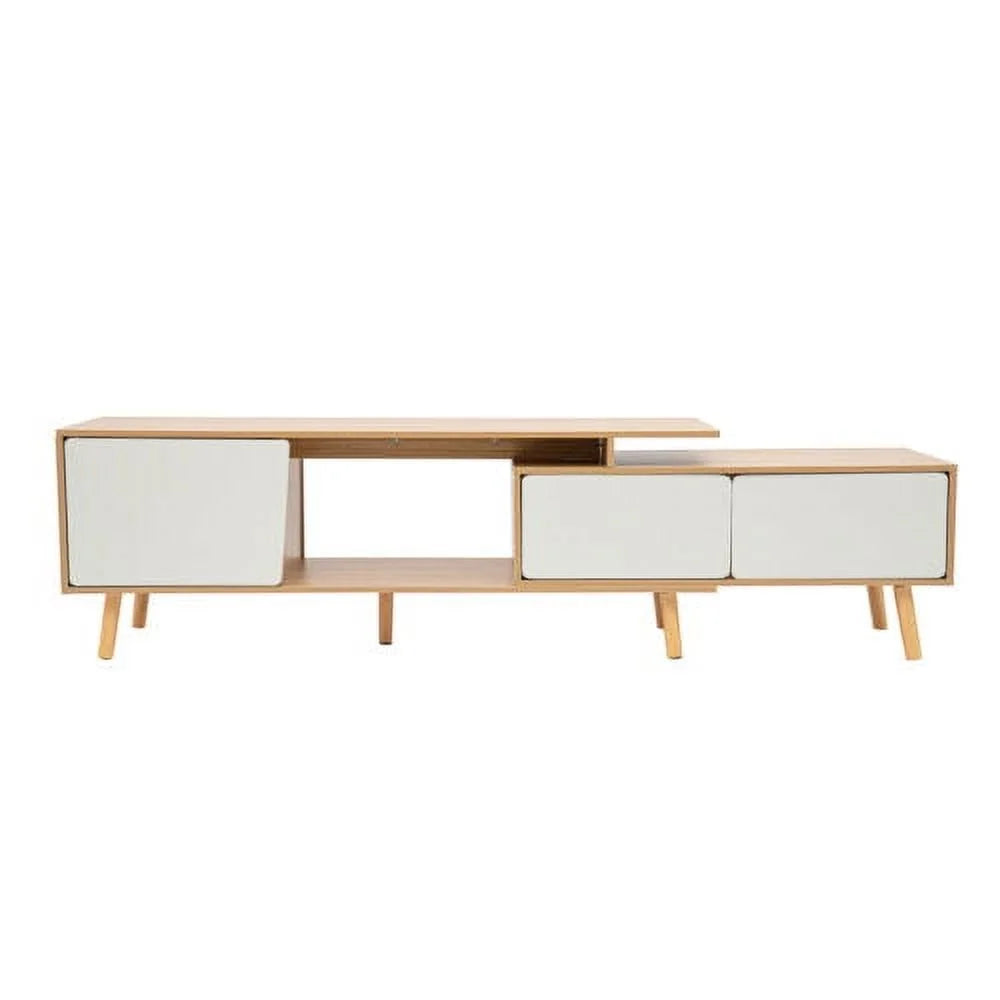 White Solid Wood TV Stand C1995