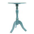 Turquoise Blue Pedestal Accent Table T7706