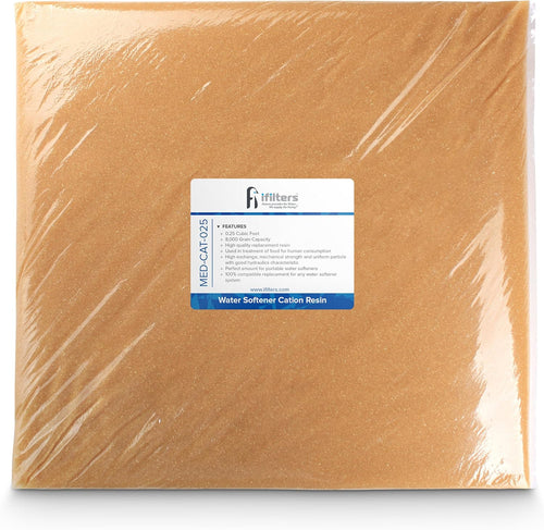 1/2 CuFt Pack of 2 Cation Water Softener Resin Media F3038