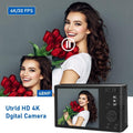 Black 4K Compact Digital Camera with 32GB SD Card, Pack of 2 S56088