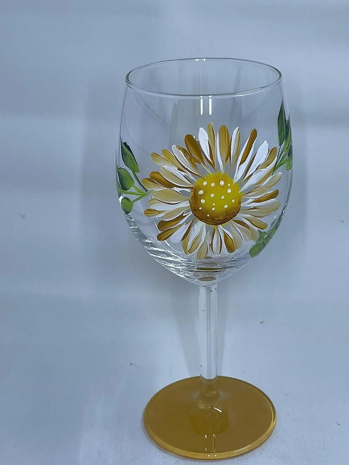 Hand Painted Flower Wine Glasses C8724