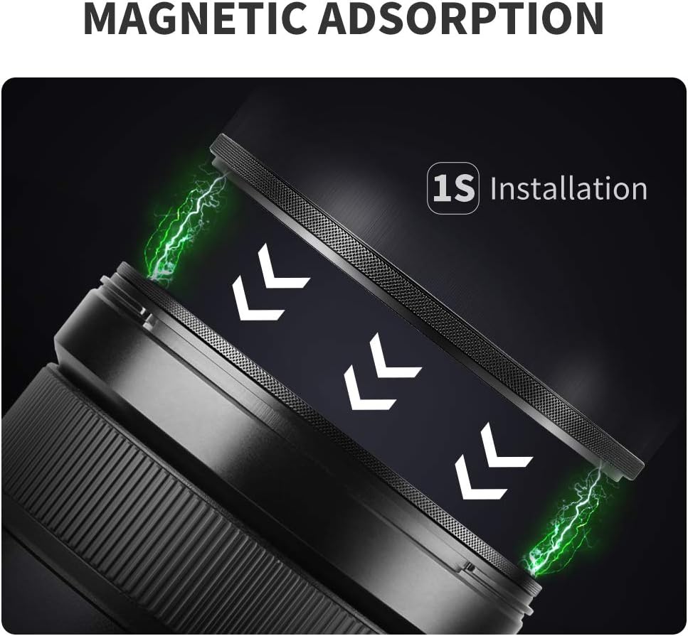 77mm Magnetic Lens Filter Kit with MCUV CPL ND1000 Magnetic Adapter Ring L541