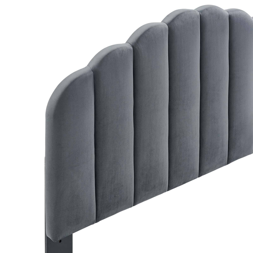 King California King Velvet Headboard J148