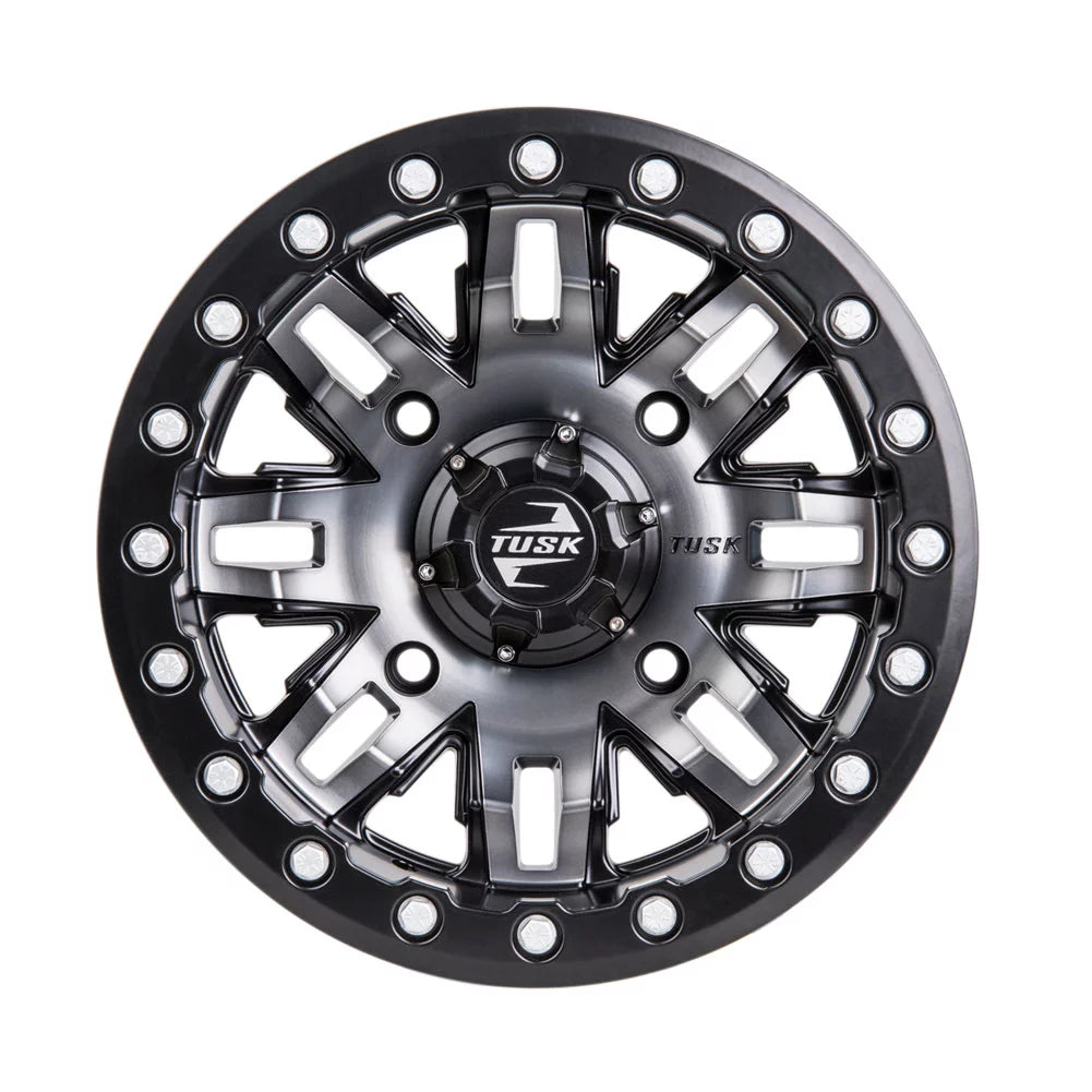 15x7 Gun Metal/Black Beadlock Wheel K467