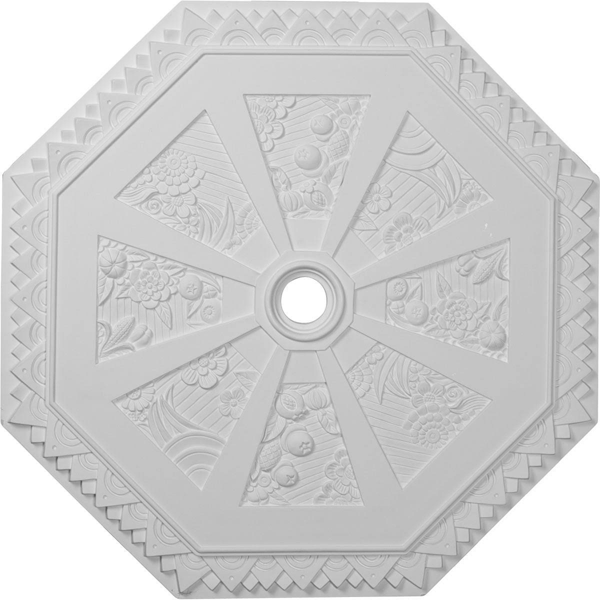 29 1/8x22OD x 2 1/4x22ID x 1 1/8x22P Spring Octagonal Ceiling Medallion K5322