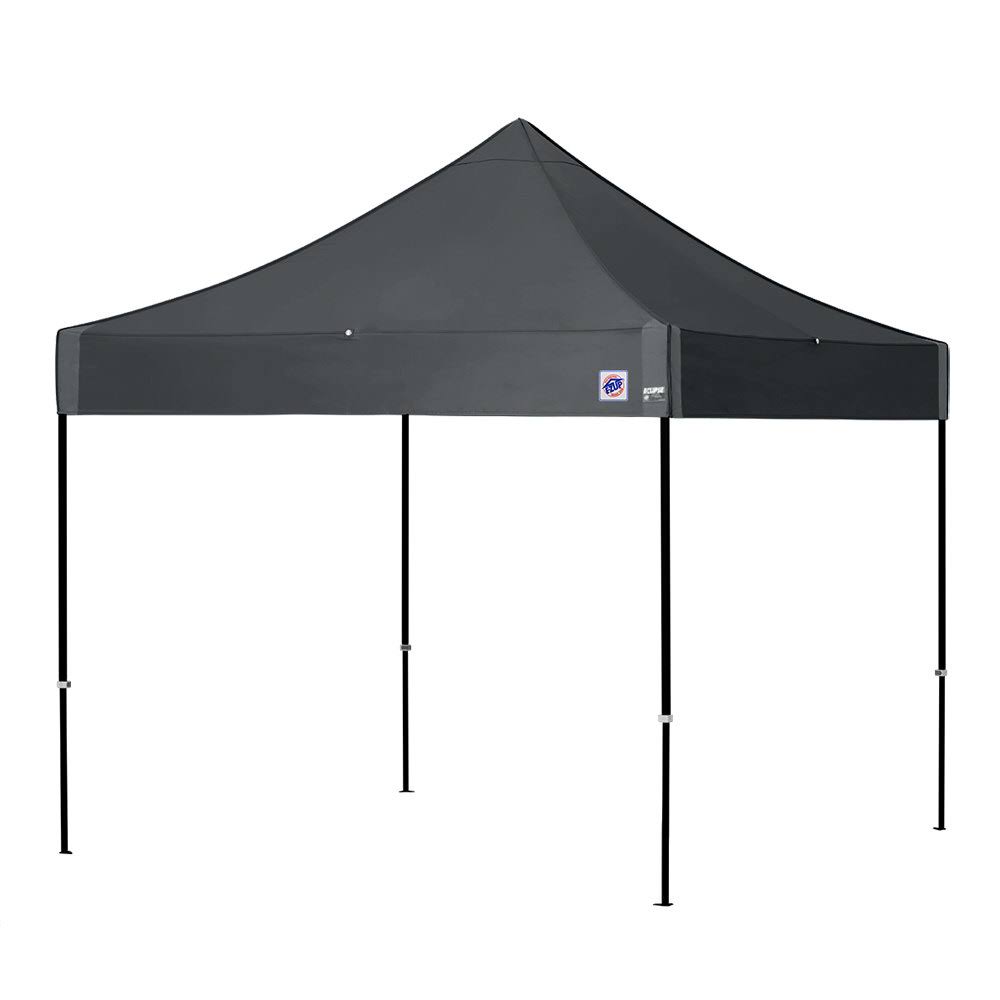 10' x 10' Steel Gray Canopy with Black Frame M623614