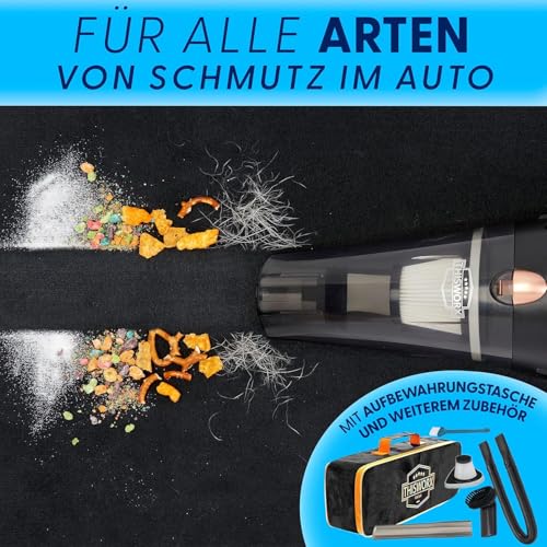Portable Handheld Car Vacuum Cleaner with 16ft Cord, Bag, and Attachments H164091