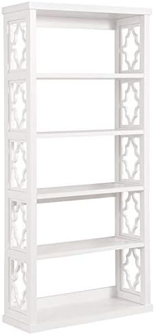 White 5 Shelf Bookcase O4164