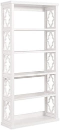 White 5 Shelf Bookcase O4164