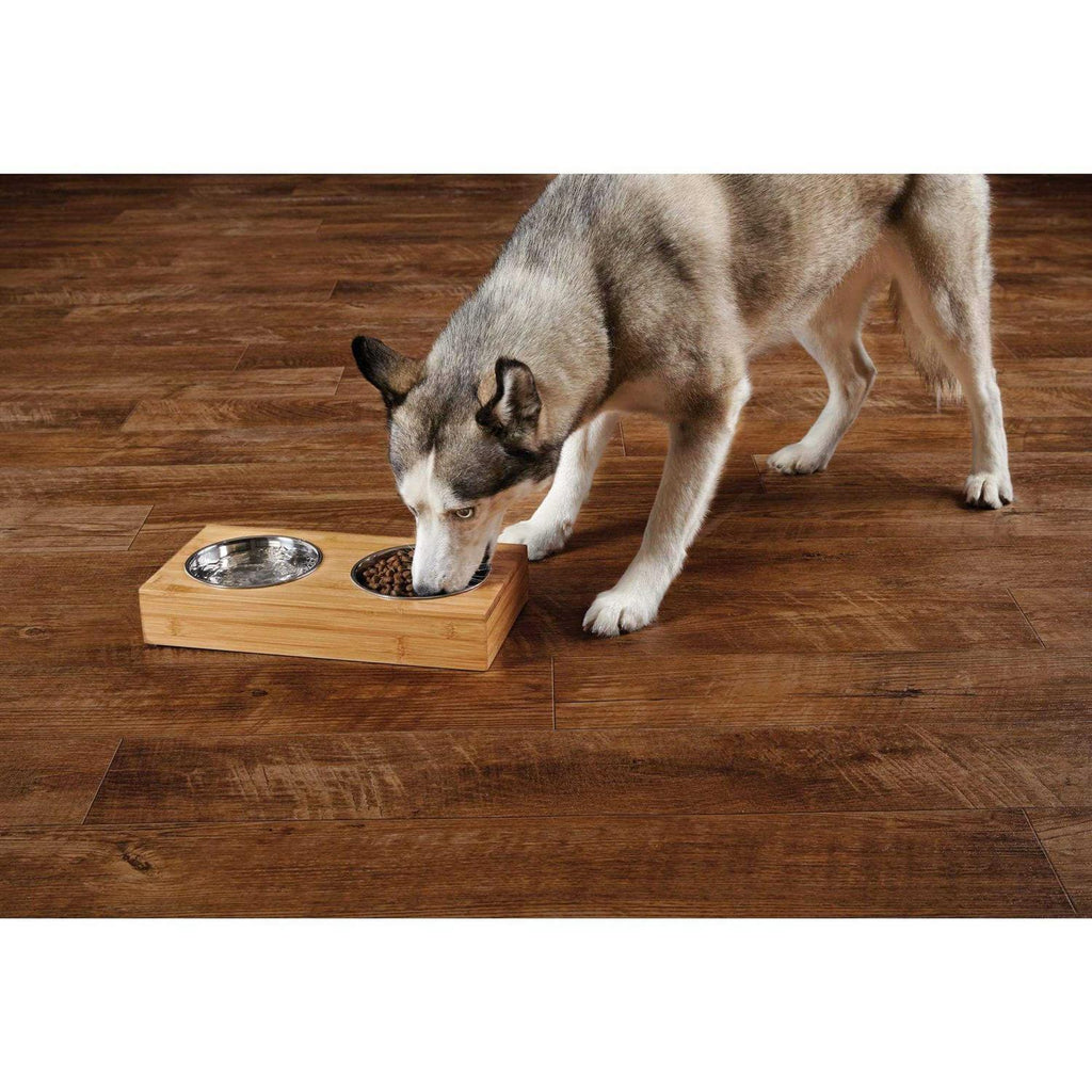 Wood Double Diner for Dogs K24705