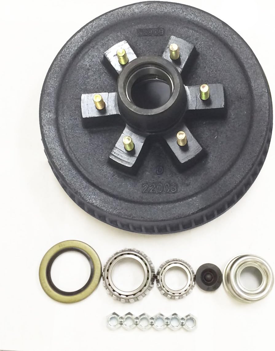 12" X 2" Trailer Brake Drum Kit 6 on 5.5" B.C. Y100649